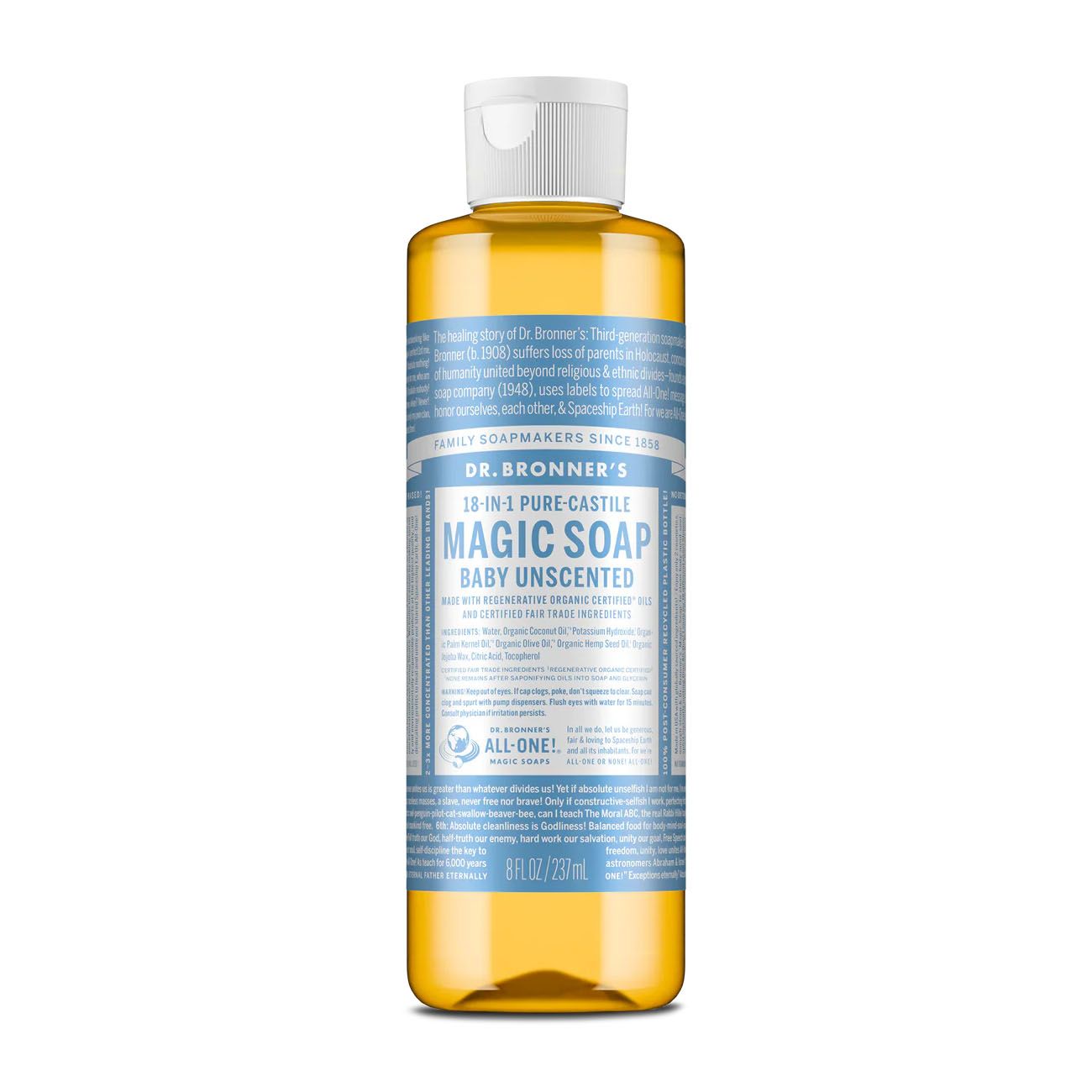 Dr.  Bronner&#39;s Organic Castile Liquid Soap - Baby Mild - 8 oz