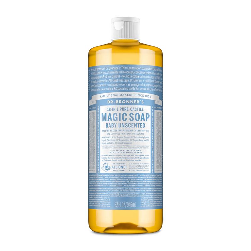 Dr.  Bronner&#39;s Organic Castile Liquid Soap - Baby Mild - 32 oz