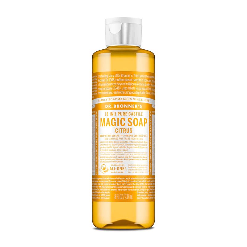 Dr.  Bronner&#39;s Organic Castile Liquid Soap - Hemp Citrus - 8 oz