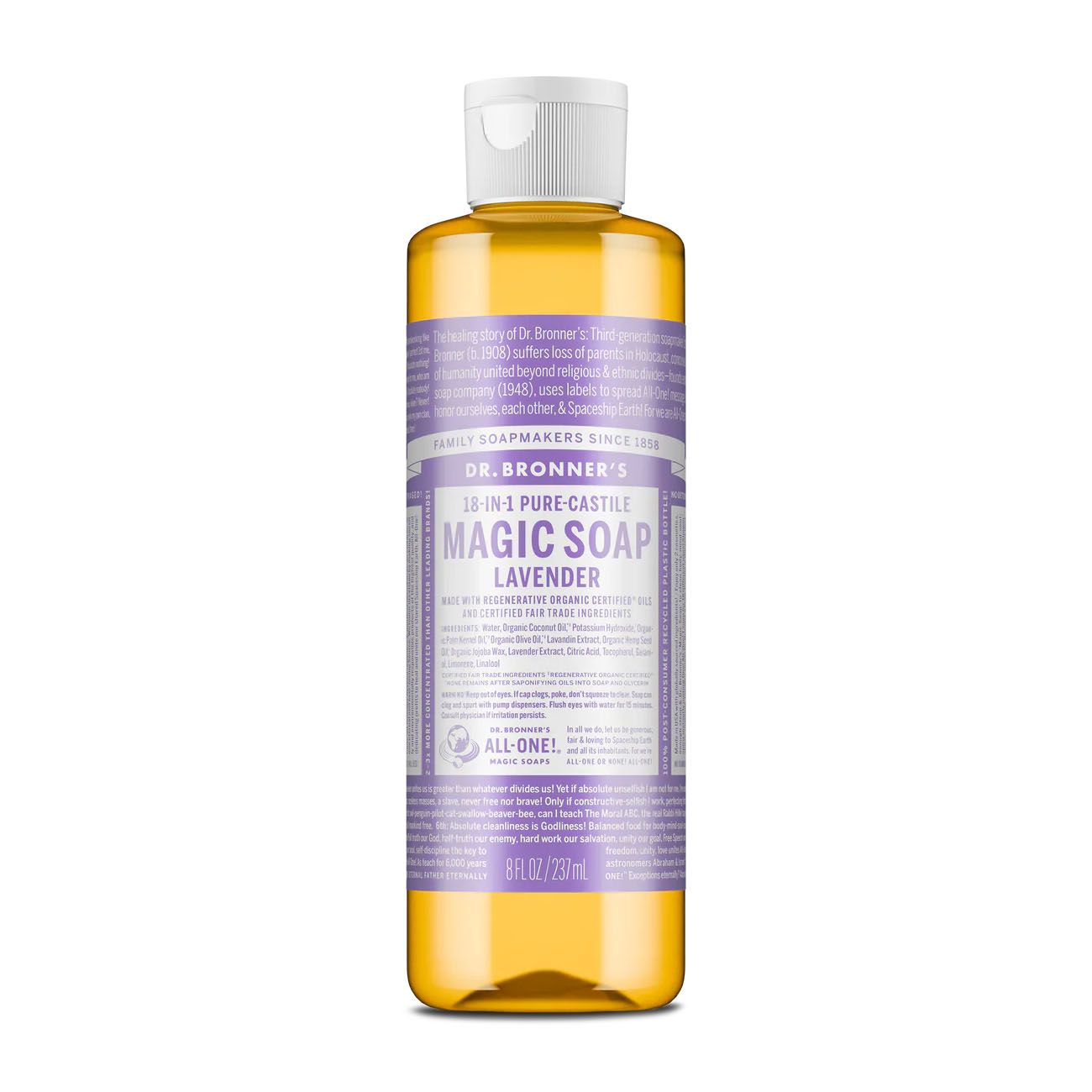 Dr.  Bronner&#39;s Organic Castile Liquid Soap - Lavender - 8 oz