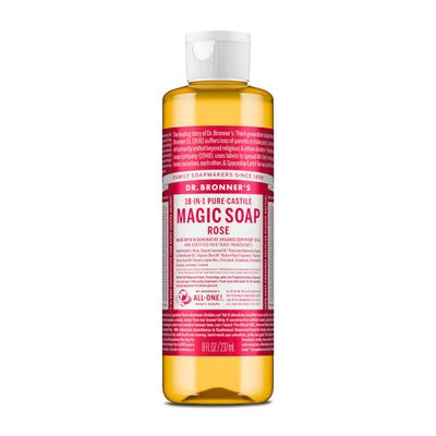Dr.  Bronner&#39;s Organic Castile Liquid Soap - Rose - 8 oz