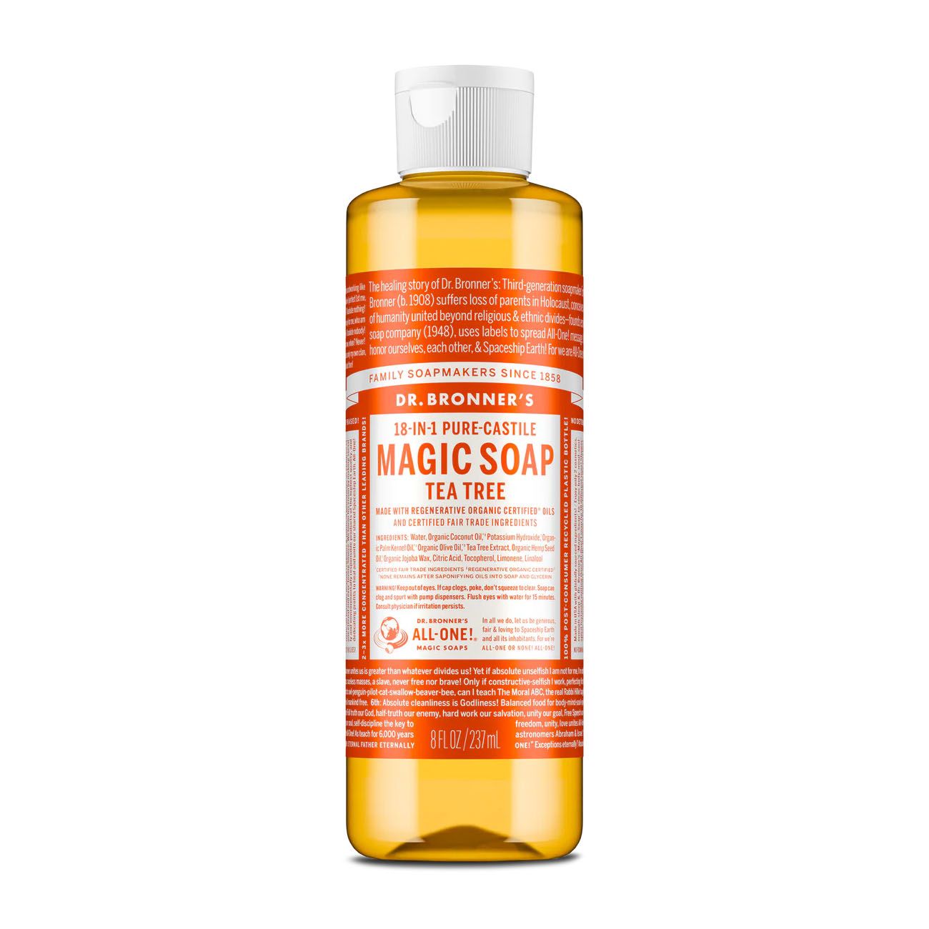Dr.  Bronner&#39;s Organic Castile Liquid Soap - Tea Tree - 8 oz