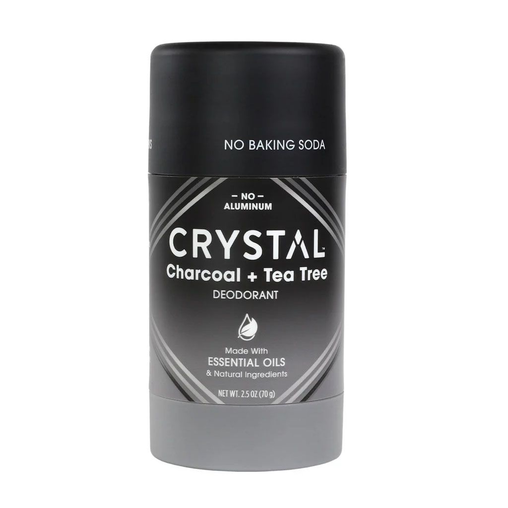 Crystal Magnesium Enriched Deodorant - Charcoal + Tea Tree