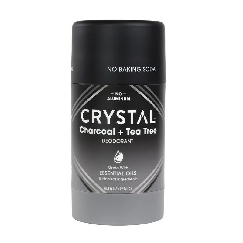 Crystal Magnesium Enriched Deodorant - Charcoal + Tea Tree