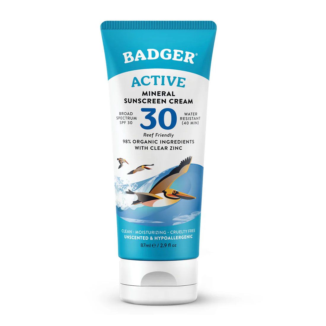 Badger - Clear Zinc Sunscreen Cream - SPF 30