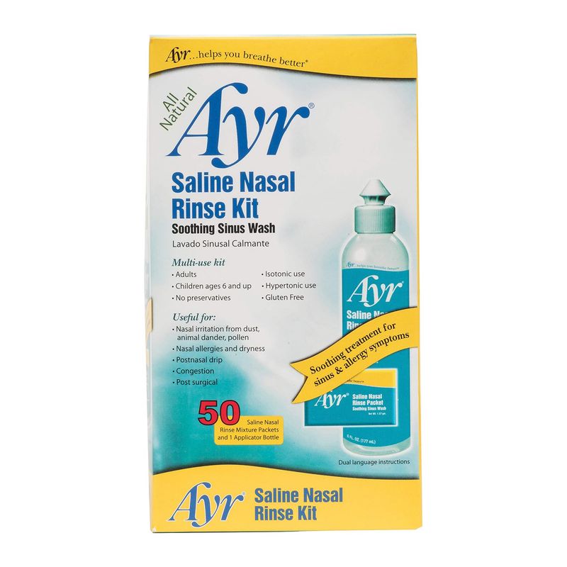 AYR Saline Nasal Rinse Kit 50 Count