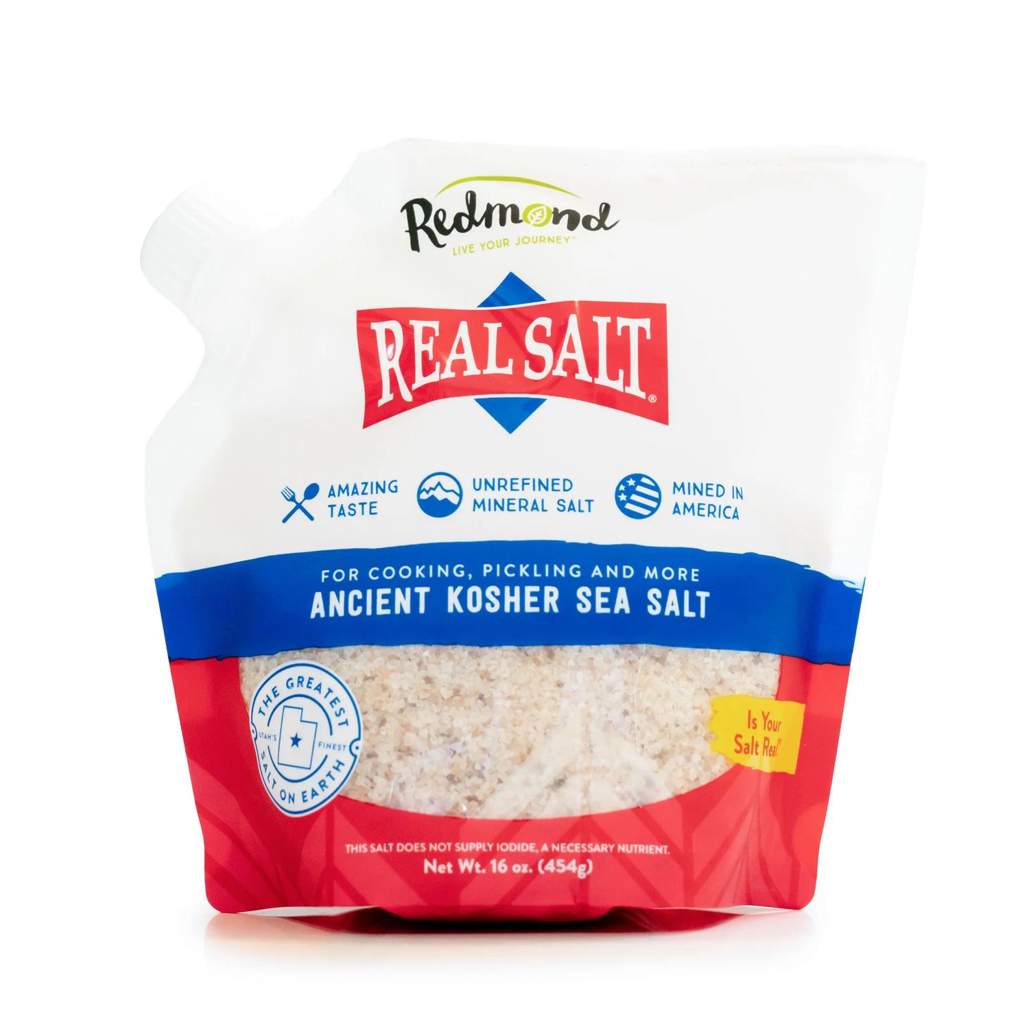 Real Salt – Kosher – 16 oz Pouch