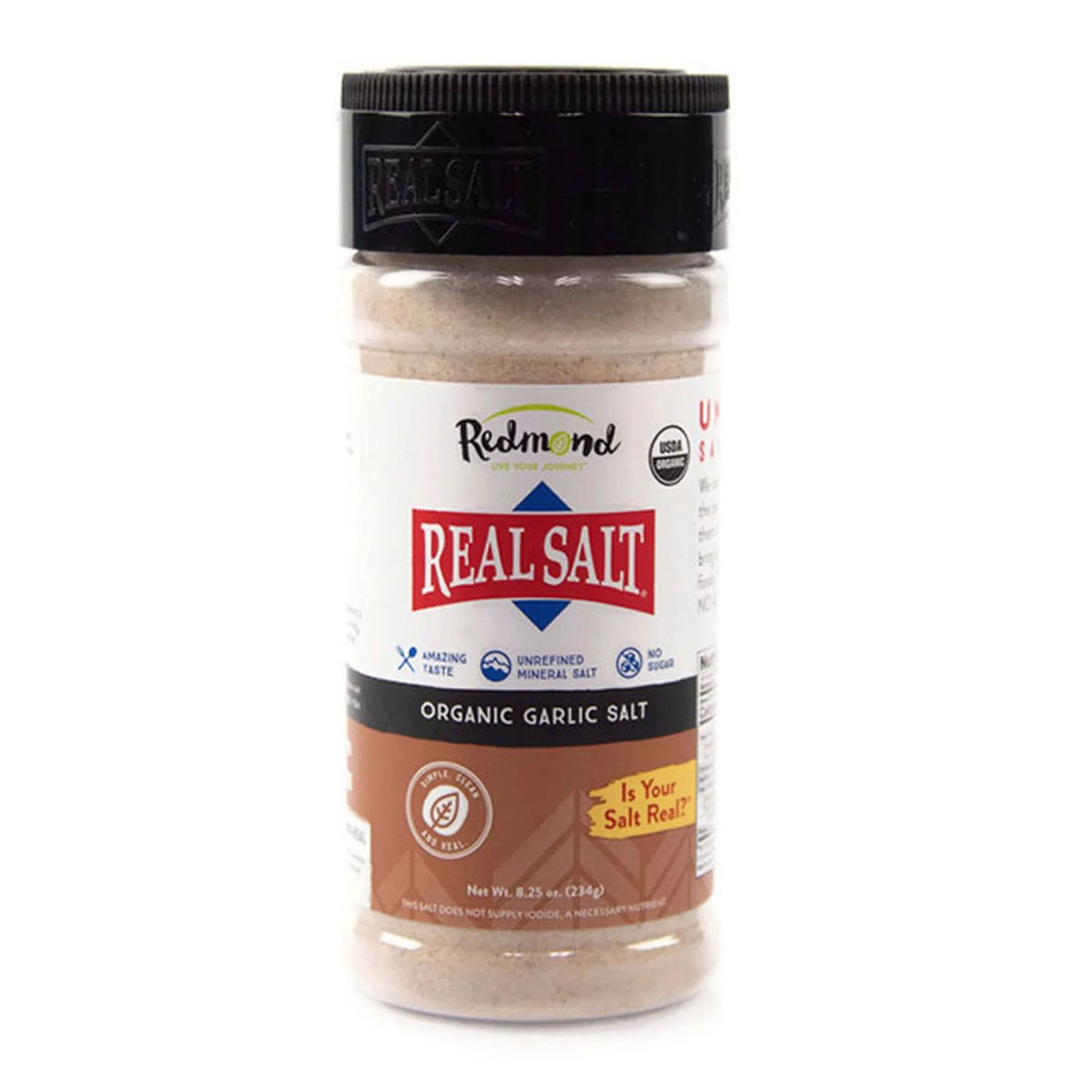 Real Salt Organic Garlic Salt – 8.25 oz
