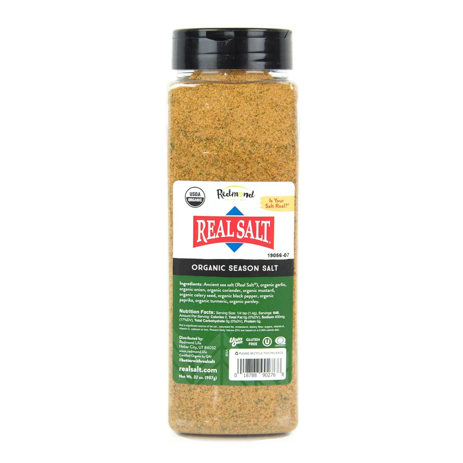 Real Salt Organic Season Salt – 32 oz