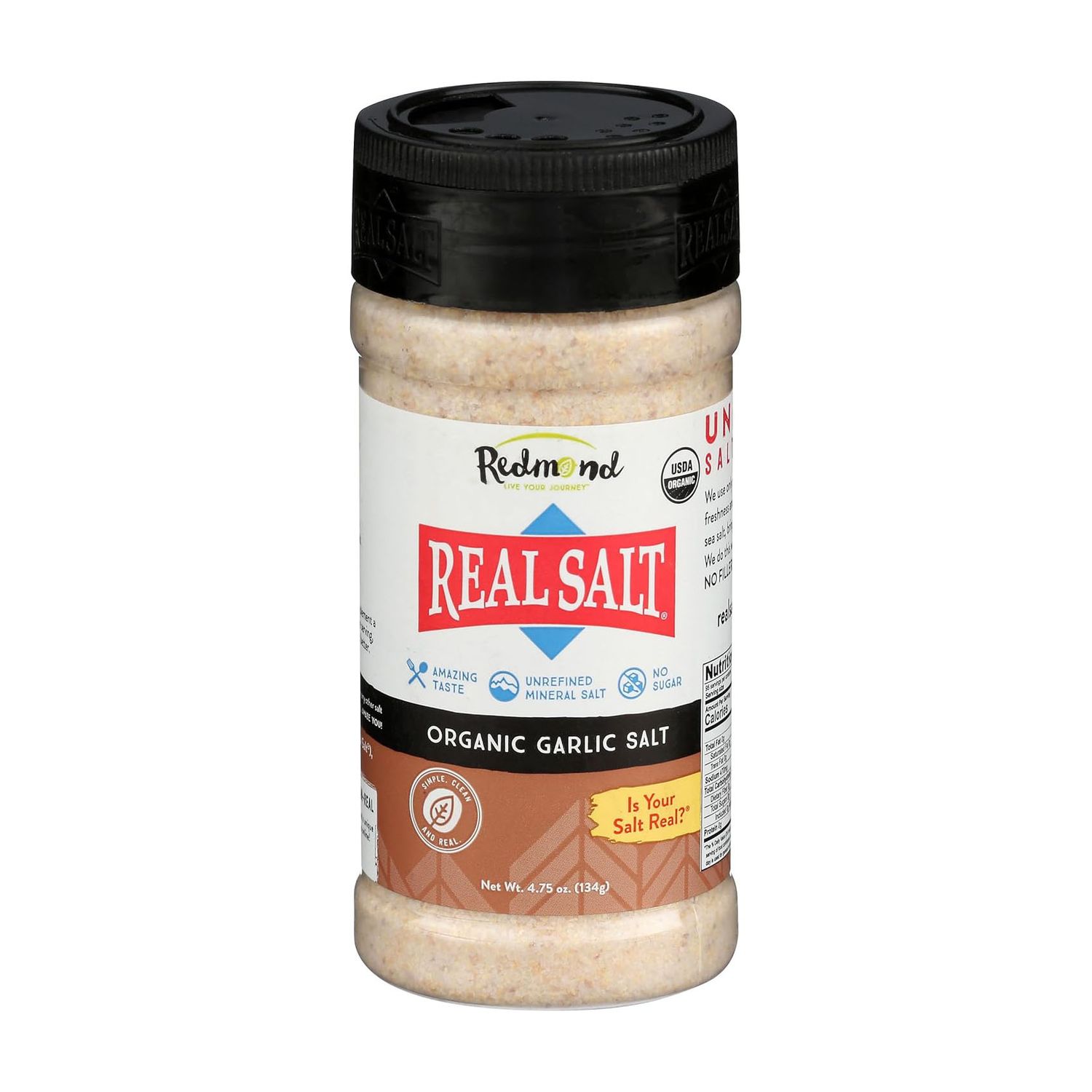 Real Salt Organic Garlic Salt – 4.75 oz