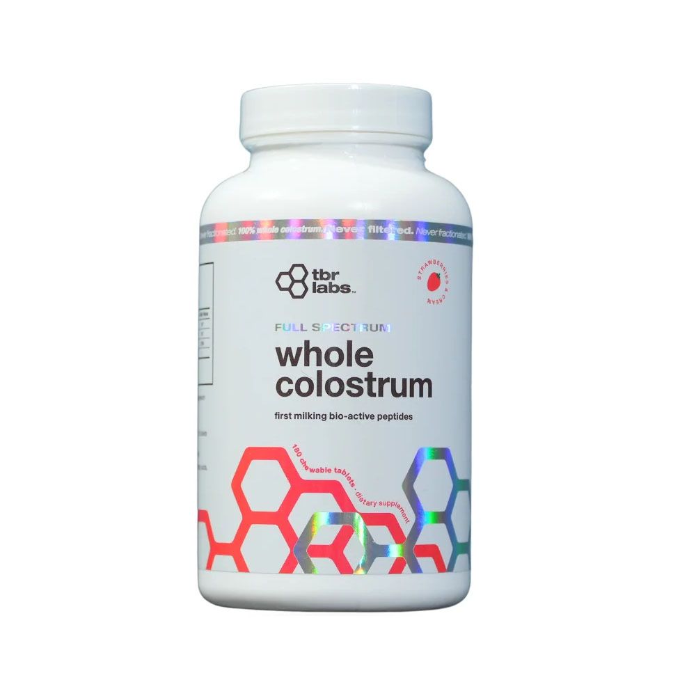 Whole Colostrum – Strawberries &amp; Cream Chewable Tablets