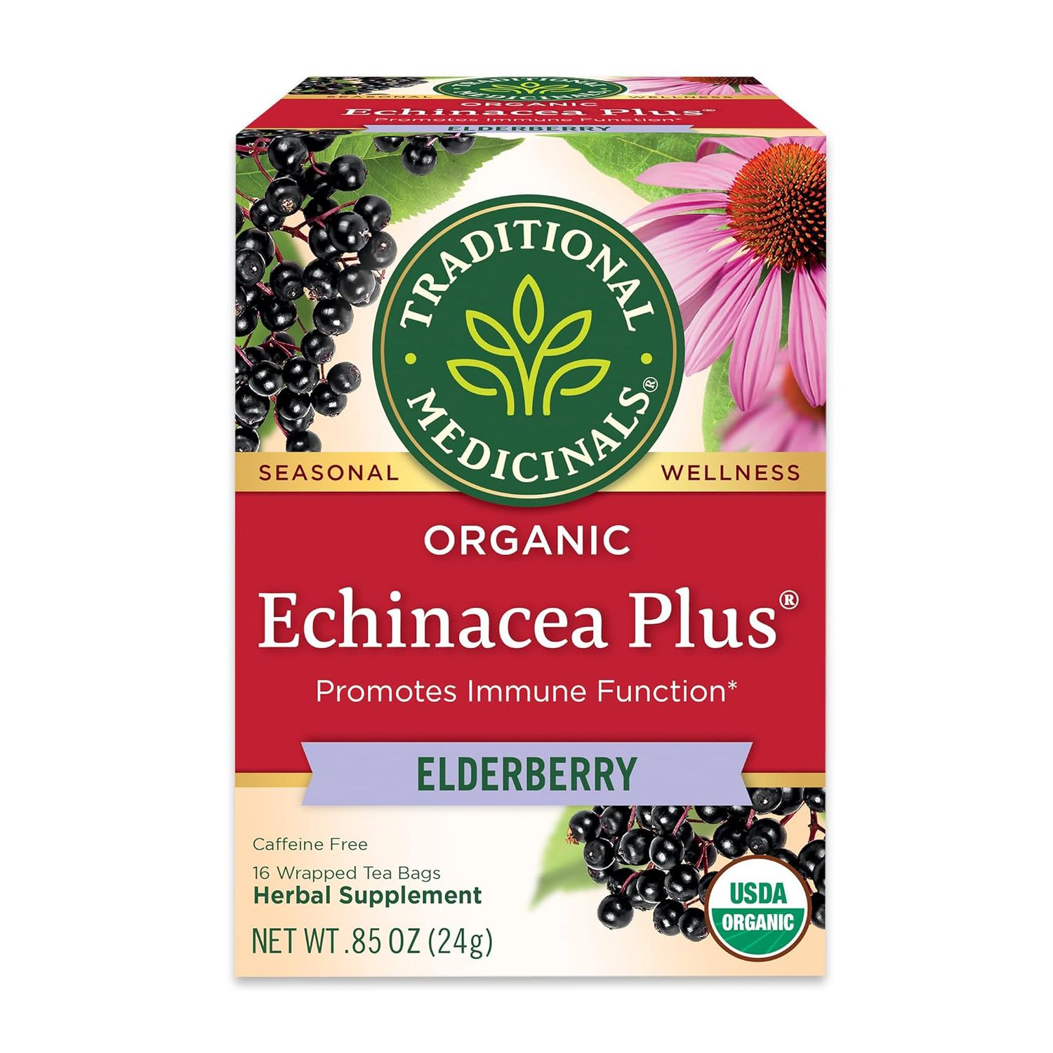 Traditional Medicinals Tea – Echinacea Plus Elderberry