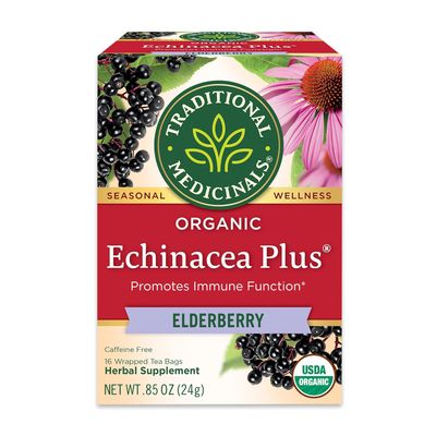 Traditional Medicinals Tea – Echinacea Plus Elderberry