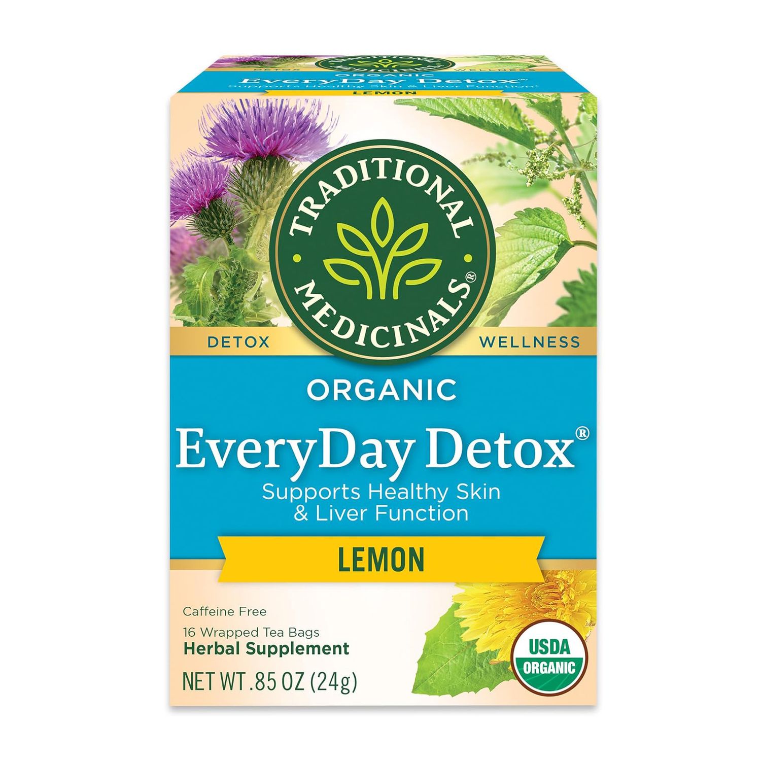 Traditional Medicinals Tea – Everyday Detox – Lemon