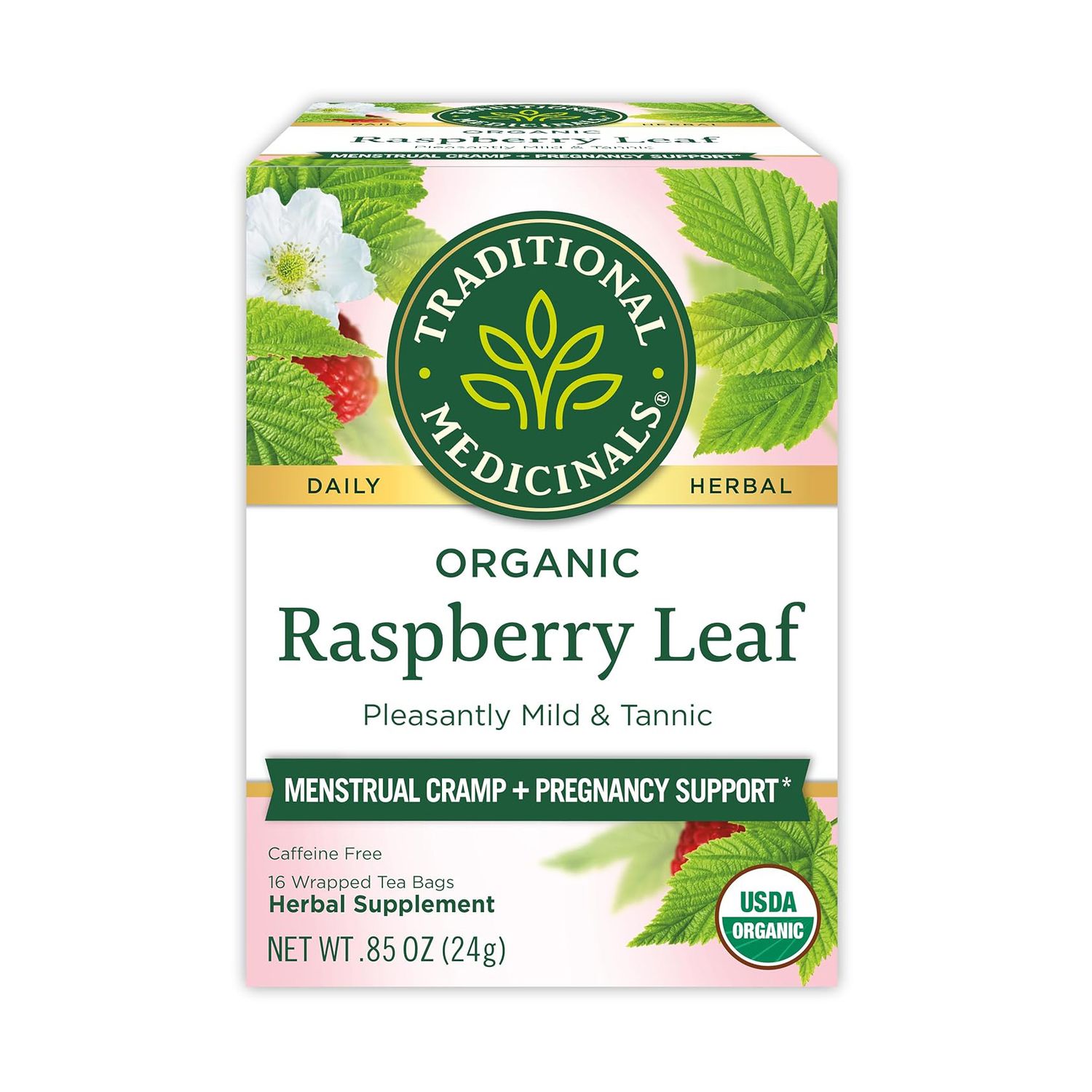 Traditional Medicinals Tea – Raspberry Leaf