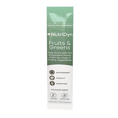 NutriDyn Fruits &amp; Greens TO GO – Chocolate Peppermint
