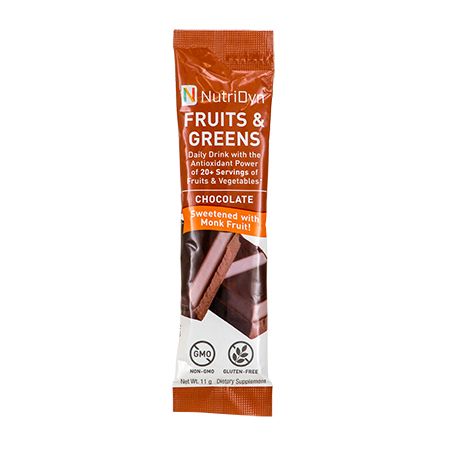NutriDyn Fruits &amp; Greens TO GO – Chocolate w/Monk Fruit