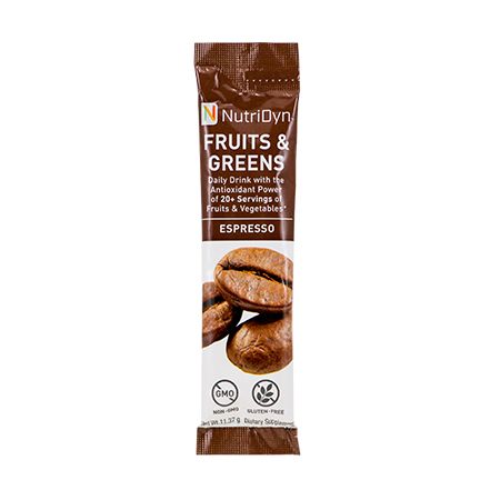 NutriDyn Fruits &amp; Greens TO GO – Expresso