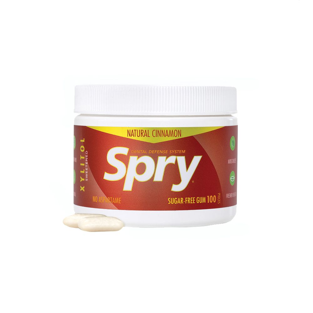 Spry Gum 100 Count - Cinnamon