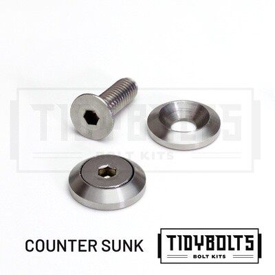 10x Countersunk ss 5/16 unc dress bolt kit