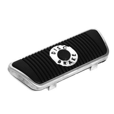 Auto brake pedal rubber with stainless steel trim