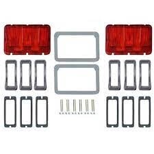 1967 Mustang tail light bezel &amp; lens kit
