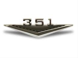 1964-66 Mustang 351 Fender emblem
