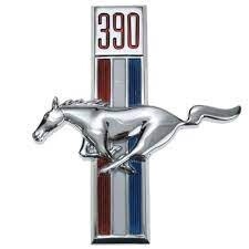 1967-68 Mustang LH 390 running horse (B)