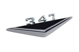 1964-66 Mustang 347 fender emblem
