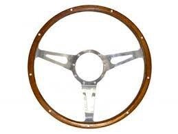 Corso Feroce 14&quot; Alloy &amp; wood steering wheel 9 hole