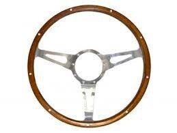 Corso Feroce 14&quot; Alloy &amp; wood steering wheel 9 hole (UP715)