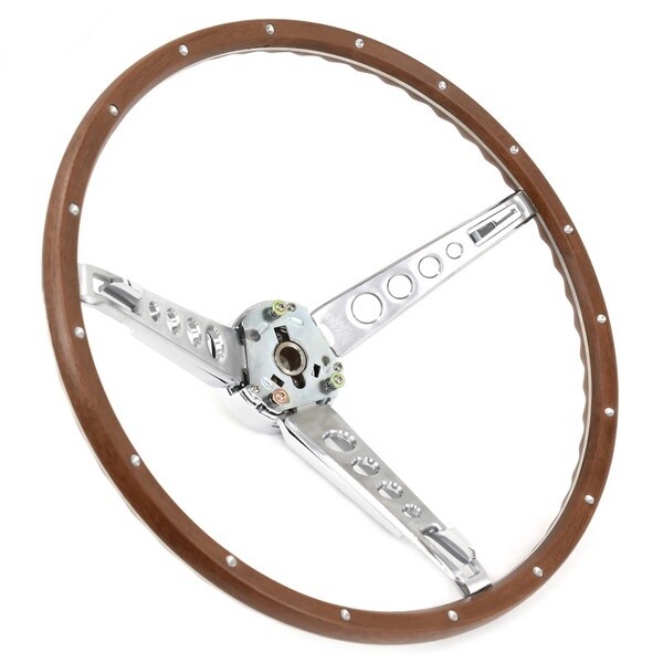 1965-66 Deluxe woodgrain steering wheel