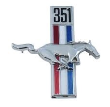 1967-68 Mustang RH 351 running horse Emblem (B)