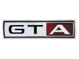 1967 Mustang GTA fender/ guard emblem/ badge