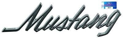 1969-73 Script Fender/ guard &amp; trunk/ boot emblem (D)