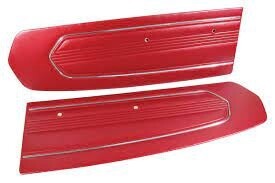 1967 Mustang door panels Red