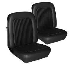 1968 Mustang seat trim kit black