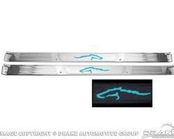 1965-68 Mustang coupe light up sill plates (H21)