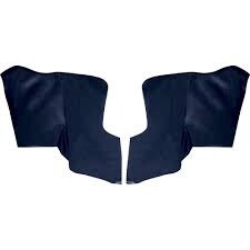 1965-66 Mustang convertible rear quarter trim blue
