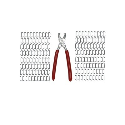 Economy Hog ring upholstery pliers &amp; rings (SA41)
