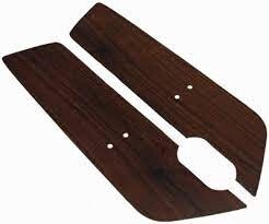 1969-70 Mustang door panel walnut woodgrain insert