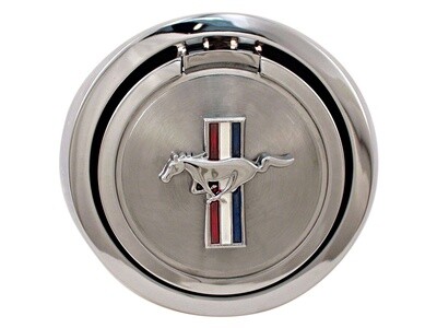 1967 Mustang flip open fuel cap with emblem