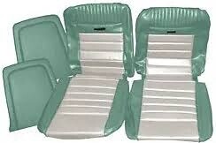 1965-66 Mustang fastback pony Turquoise seat trim