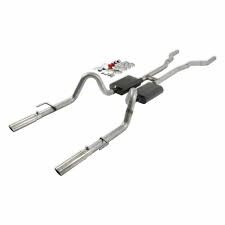1967-70 Mustang through valance exhaust system  Aluminized Steel. - Aggressive to moderate sound