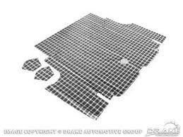 1965-66 Mustang trunk/ boot mat Coupe-convertible Plaid (UP226)