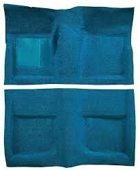 1965-66 Mustang coupe carpet set Medium blue (UP1614)