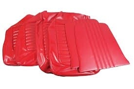 1965 Mustang Convertible seat trim kit RED