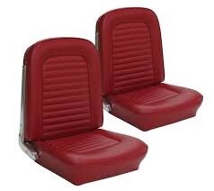 1966 Mustang fastback seat trim kit RED (UP1722)