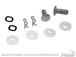 1964-68 Mustang convertible top chrome clevis pin kit (M)