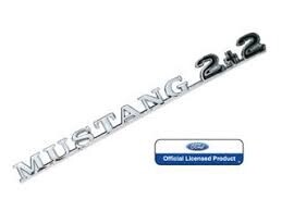 1965-66 Mustang fastback 2+2 fender/ guard emblem/ badge